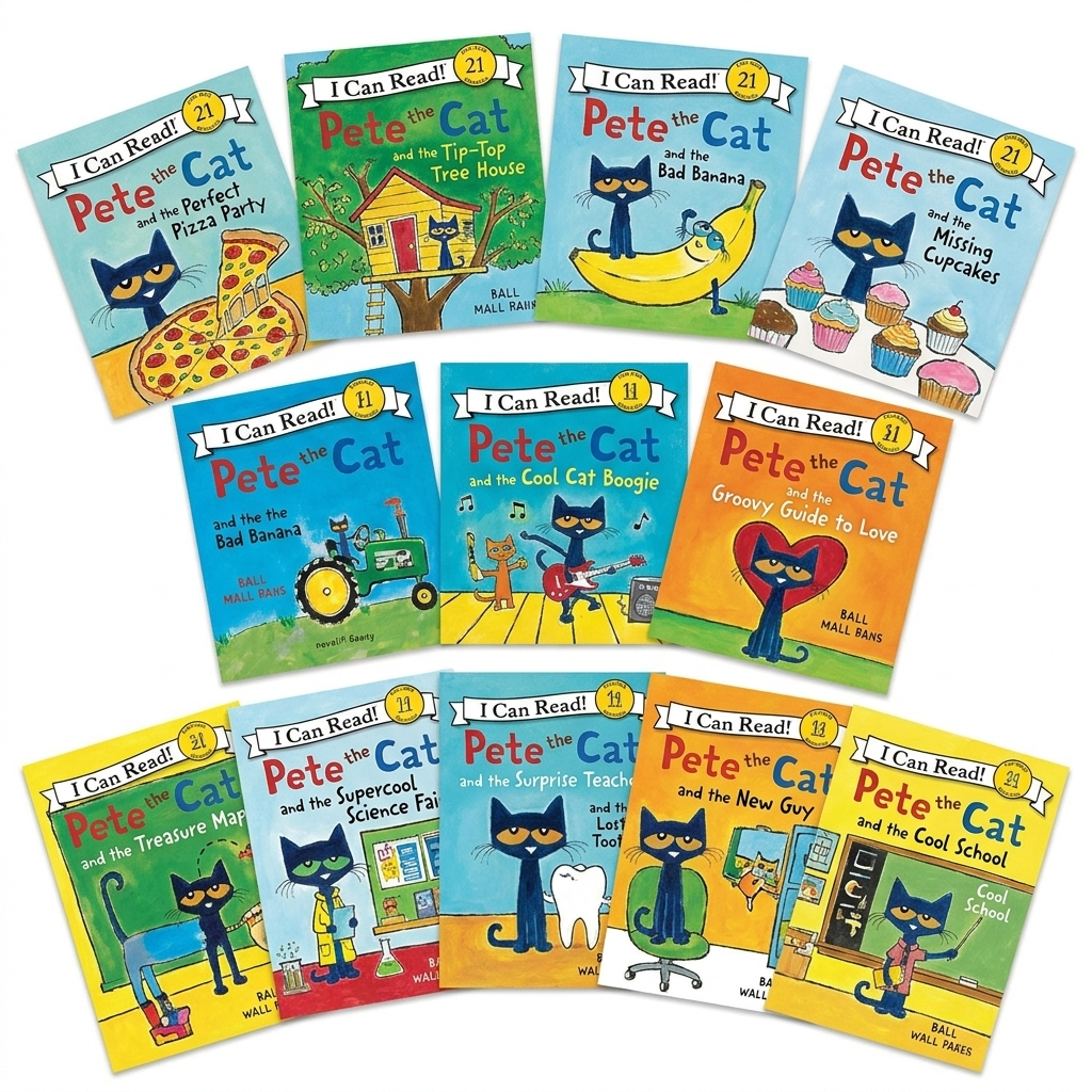 Pete the cat book set